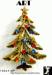 ART Christmas Tree Pin: Vintage ART Enamel Christmas Tree