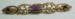 Lovely Large Bar Pin With Amethyst Stones