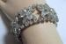 Sparkling Wide Rhinestone Layered Bracelet