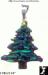 Christmas Tree Pendant: Dichroic Christmas Tree Pendant Blue