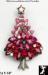 Christmas Tree Pin: Rhinestone Navette Christmas Tree Pin