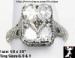 Filigree Ring: Sterling Silver CZ Filigree Ring Marcasite