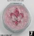 Pill Box: Jeweled Rhinestone Fleur D' Lis Pill Box Pink