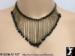 Fringe Necklace: Black Faceted Beads Fringe Necklace