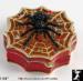 Trinket Box: Black Widow Spider in the Web Trinket Box
