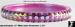 Plastic Rhinestone Bangle Bracelet: Iridescent Orchid Bangle