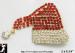 Christmas Santa's Cap Pin: Rhinestone Santa's Hat Brooch Pin
