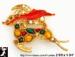 Christmas Reindeer Pin: Rhinestone Rudolph Reindeer Pin GT