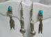 Two Pair of Sterling Earrings - Turquoise