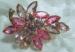 Pale Pink and Rose Rhinestone Brooch