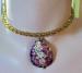 Olivene Crystal Necklace With Cloisonne Pendant