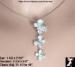 Butterfly Pendant Necklace Earrings Set Cubic Zirconia,