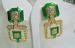 Fabulous Green Art Deco Rhinestone Earrings