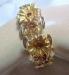 Floral Enamel and Rhinestone Bracelet