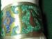 Colorful Inlays Mexican Taxco Lg Cuff Bracelet