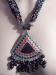 Bold Beaded Pendant Necklace - Black, Red, Turquoise