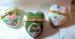 Trio of Hearts Porcelain Trinket Boxes