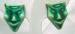 Unusual Vintage Mask Ceramic Earrings