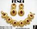 Fendi Bracelet Earrings Set: Vintage Fendi Jewelry Bracelet