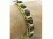 Faux Emerald Cut Topaz & Gold Tone Bracelet