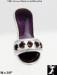 High Heel Shoe Pendant: Sterling Fashion Shoe Pendant Purple