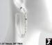 Lucite Earrings: AB Clear Lucite Rhinestone Hoop Earrings