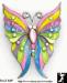 Butterfly Pin: Pastel Enamel Rhinestone Butterfly Brooch Pin