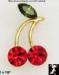 Cherry Pin: Rhinestone Cherry Pin, Cherry Lapel Pin