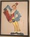 Red Skelton Autographed Clown Playing Accordian Lithograph
