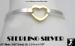 Heart Bracelet: Sterling Silver Heart Bracelet Designer Look