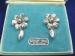 Sterling Silver Vintage Forstner Flower Screw Earrings