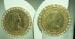 Sunken Treasure Coin Earrings With Rhinestones