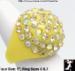 Plastic Rhinestone Ring - Yellow Plastic Rhinestone Ring