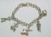 Silvertone Revolutionary/Civil War Charm Bracelet
