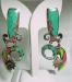 Dangling Southwestern Enamel Charm Earrings