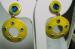 Chartreuse and Teal Blue Earrings !
