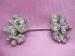 Dainty Clear Rhinestone Vintage Jabot/Scarf/Dress Pin