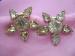 Dainty Vintage Rhinestone Flower Weiss Earrings