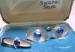 Sterling Silver and Blue Stone Cufflinks
