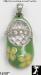 Baby Shoe Pendant Charm: Sterling Yellow Daisy Baby Shoe