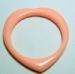 Vintage Pink Heart Bangle Bracelet