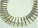Egyptian Collar Style Black Enamel & Gold Tone Necklace