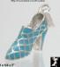 High Heel Shoe Pendant: Blue Sterling Fashion Shoe Pendant