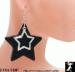 Plastic Rhinestone Star Earrings: Star Earrings Plastic