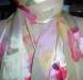Ladies Long Pink Shadow Scarf
