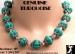 Turquoise Necklace Set: Genuine Turquoise Chunky Beads Set