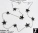 Long Chain Star Necklace Earrings Set, Star Necklace Jewelry