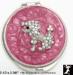Purse Mirror: Mirror Compact, Rhinestone Poodle Purse Mirror