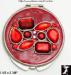 Purse Mirror: Mirror Compact, Red Jeweled Purse Mirror