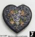 Mirror: Ladies Purse Accessory Mirror - Heart Shaped Flowers